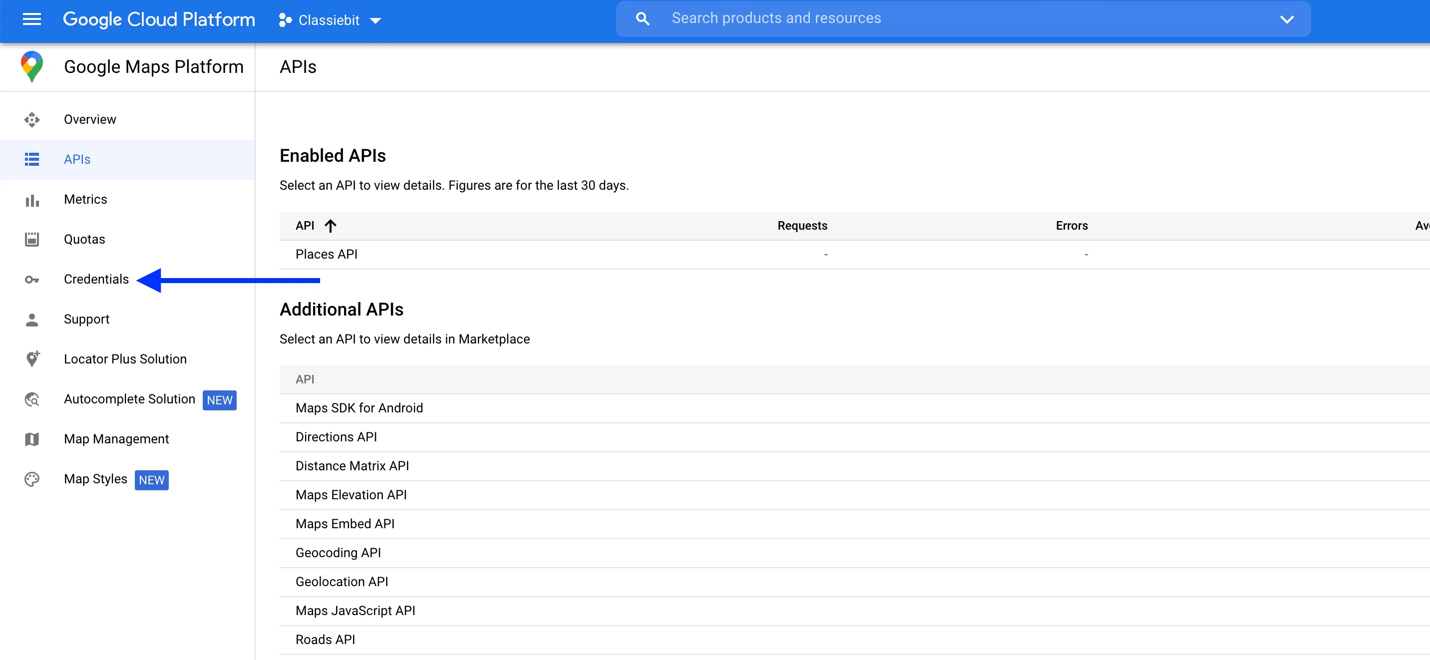google-places-creds google-places-creds