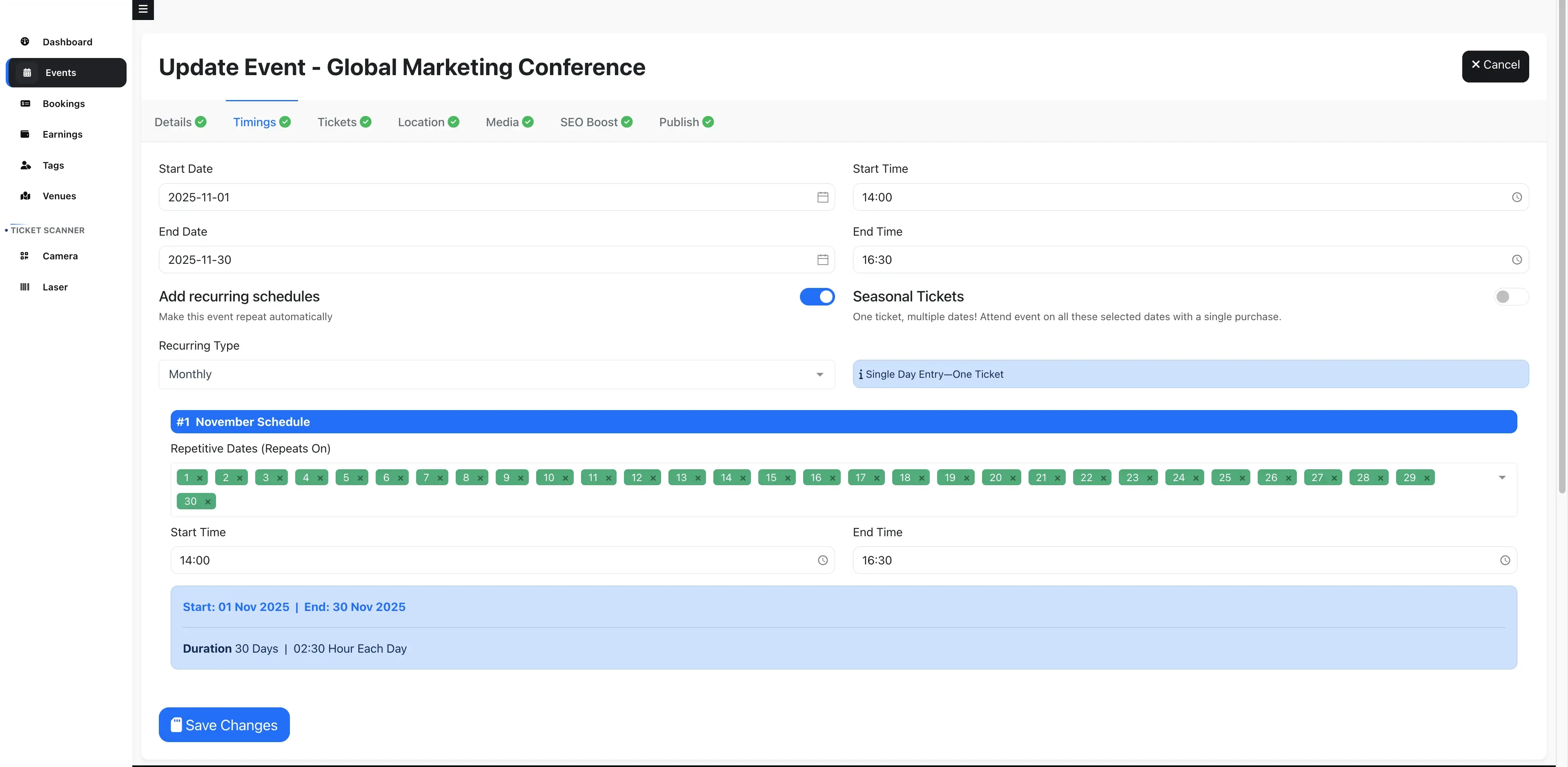 Monthly Repetitive Schedules Monthly Payment