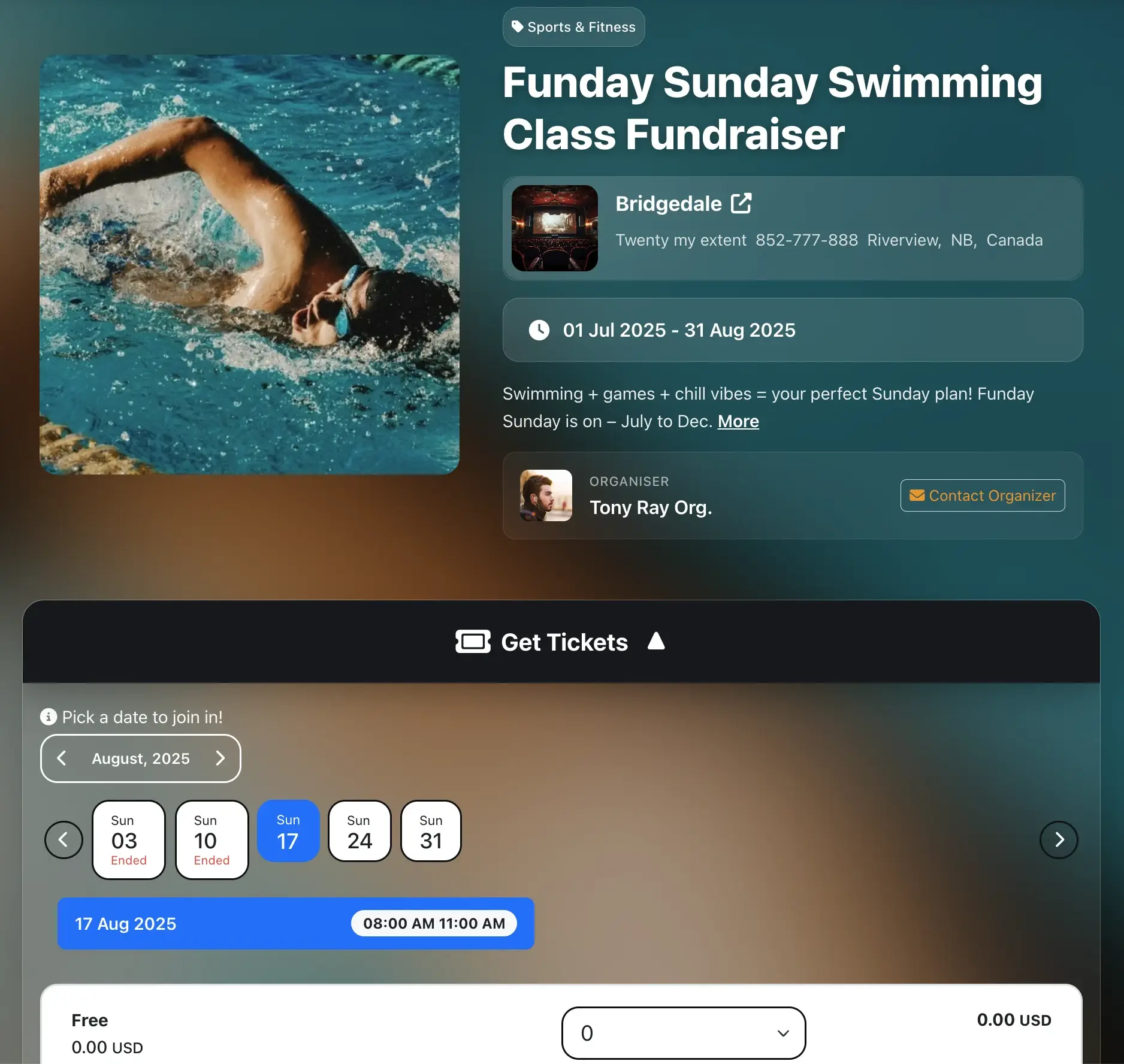 Repetitive event view